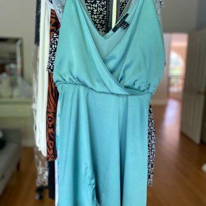 F21 Turquoise Babydoll Dress!
